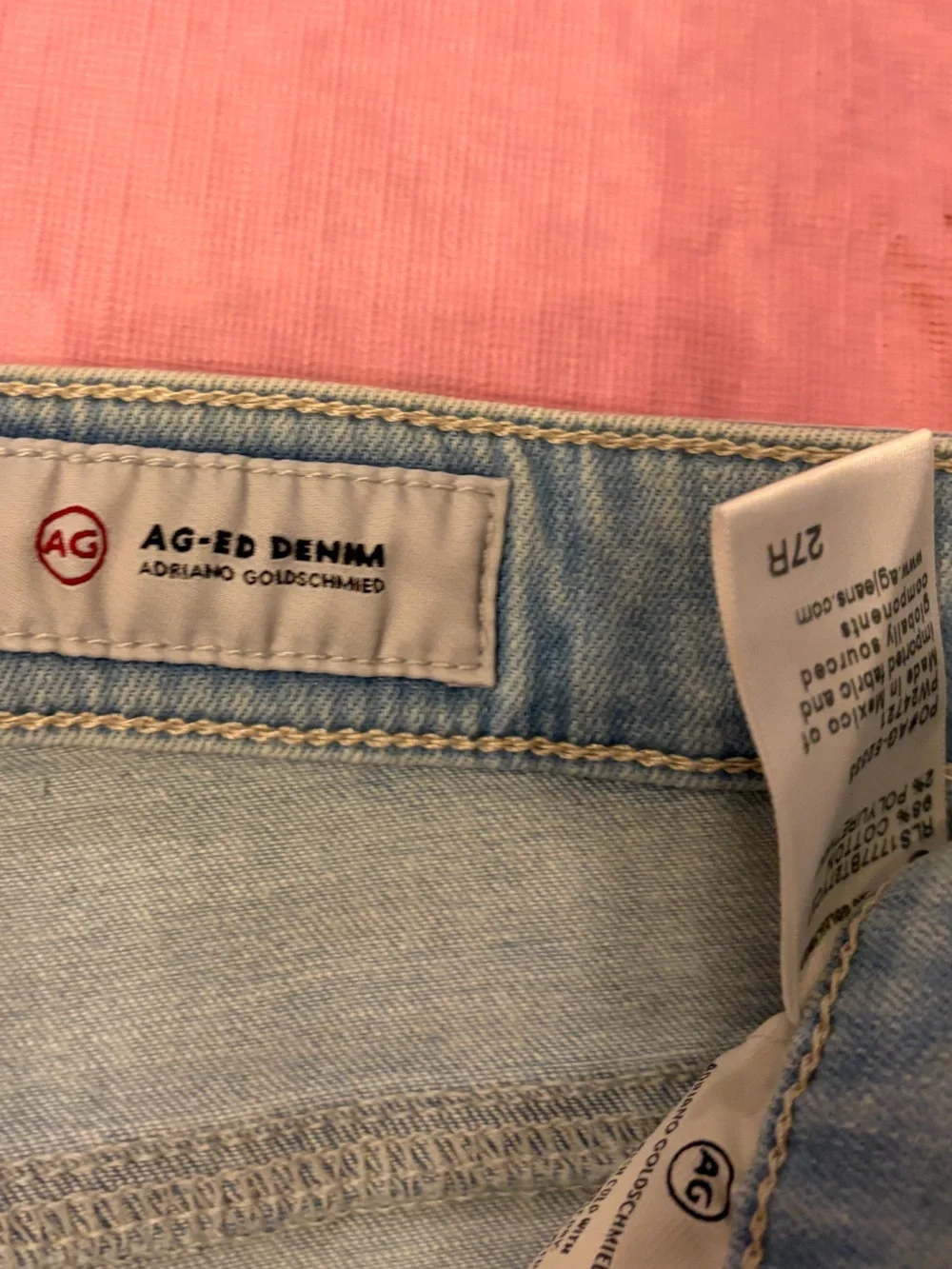Ag Adriano Goldschmied Farrah Skinny high rise Light Blue Denim size 27